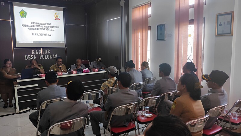 Musdes Penetapan Rancangan Perdes Tentang Pengembangan Potensi Wisata Desa