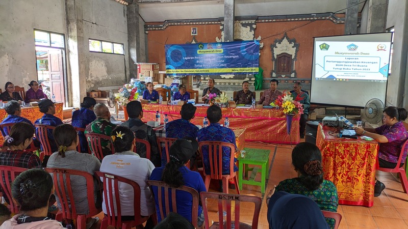 MusDes Laporan Pertanggungjawaban Keuangan BUM Desa Tri Buana Tutup Buku Tahun 2023