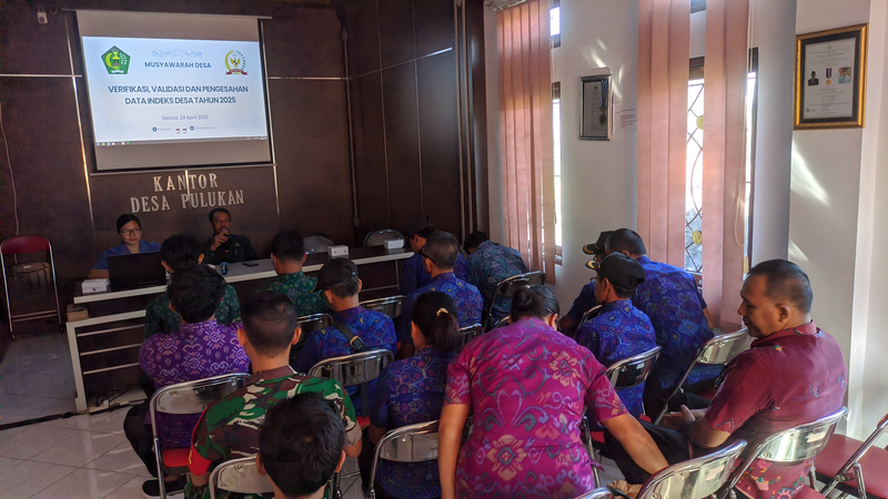 Verifikasi, Validasi, dan Pengesahan Data Indeks Desa Pulukan 2025