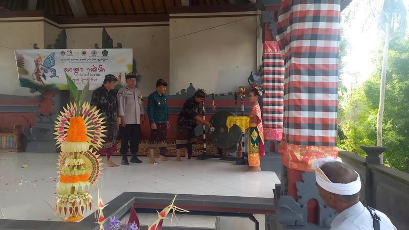 Sambut Bulan Bahasa Bali, Desa Pulukan Gelar Lomba Nyurat Aksara Bali, Masatwa, lan Mapidarta